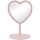 Akcesoria pielęgnacyjne INNOGIO GIOperfect Pink Heart- Lusterko kosmetyczne różowe serce